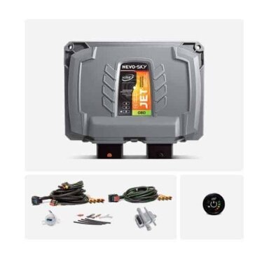 Automotive Gas Equipment (LPG): Full Controller Kit KME NEVO-SKY JET OBD 8 CIL RL (Computer, Wiring, Sensors, MAP Sensor, Switch)