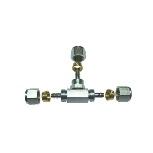Tee connector for plastic pipe 8 * 8 * 8